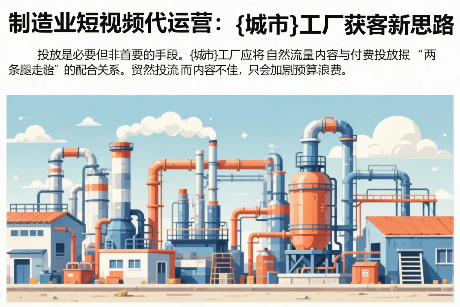 制造业短视频代运营:四平工厂获客新思路