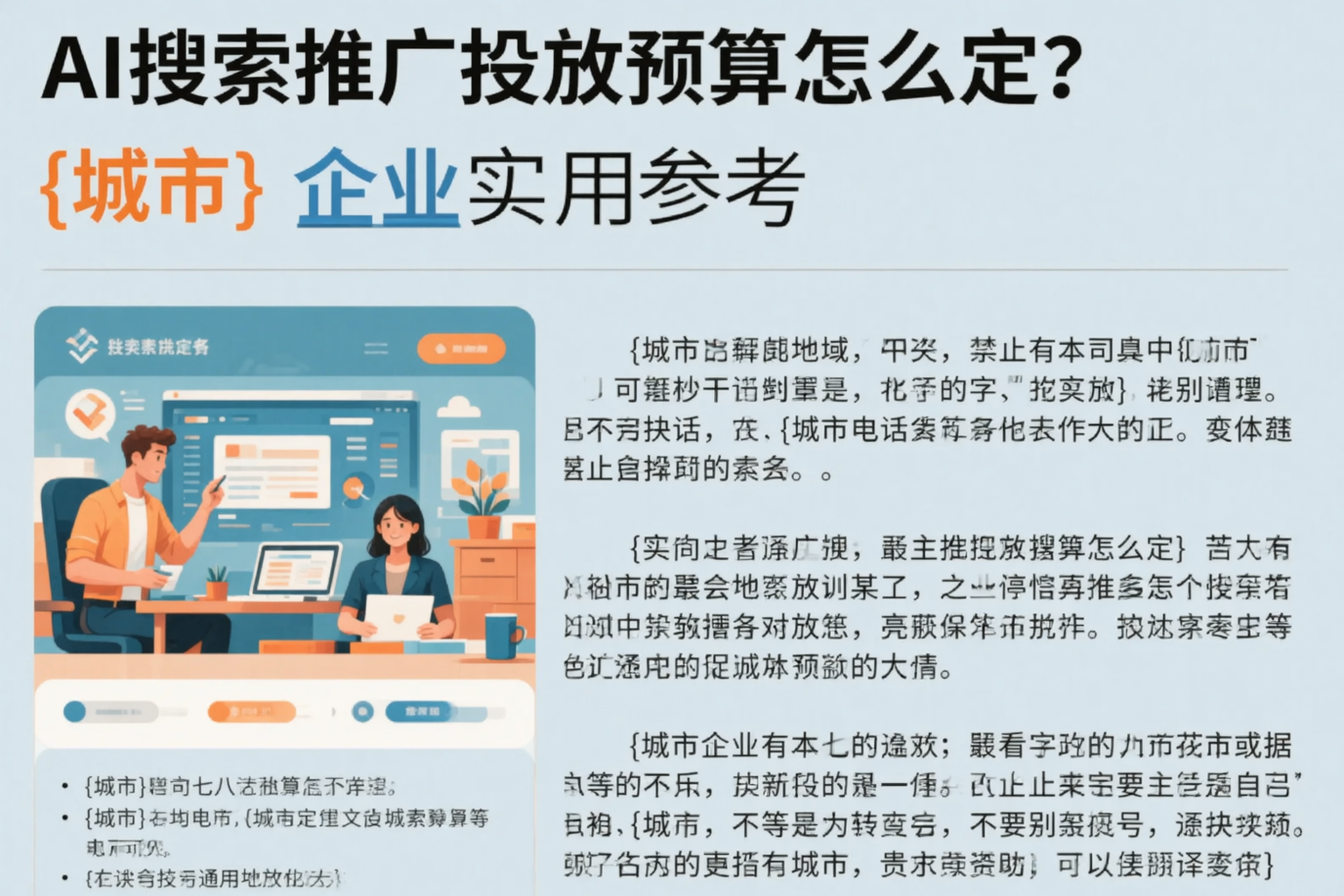 AI搜索推广投放预算怎么定?四平企业实用参考