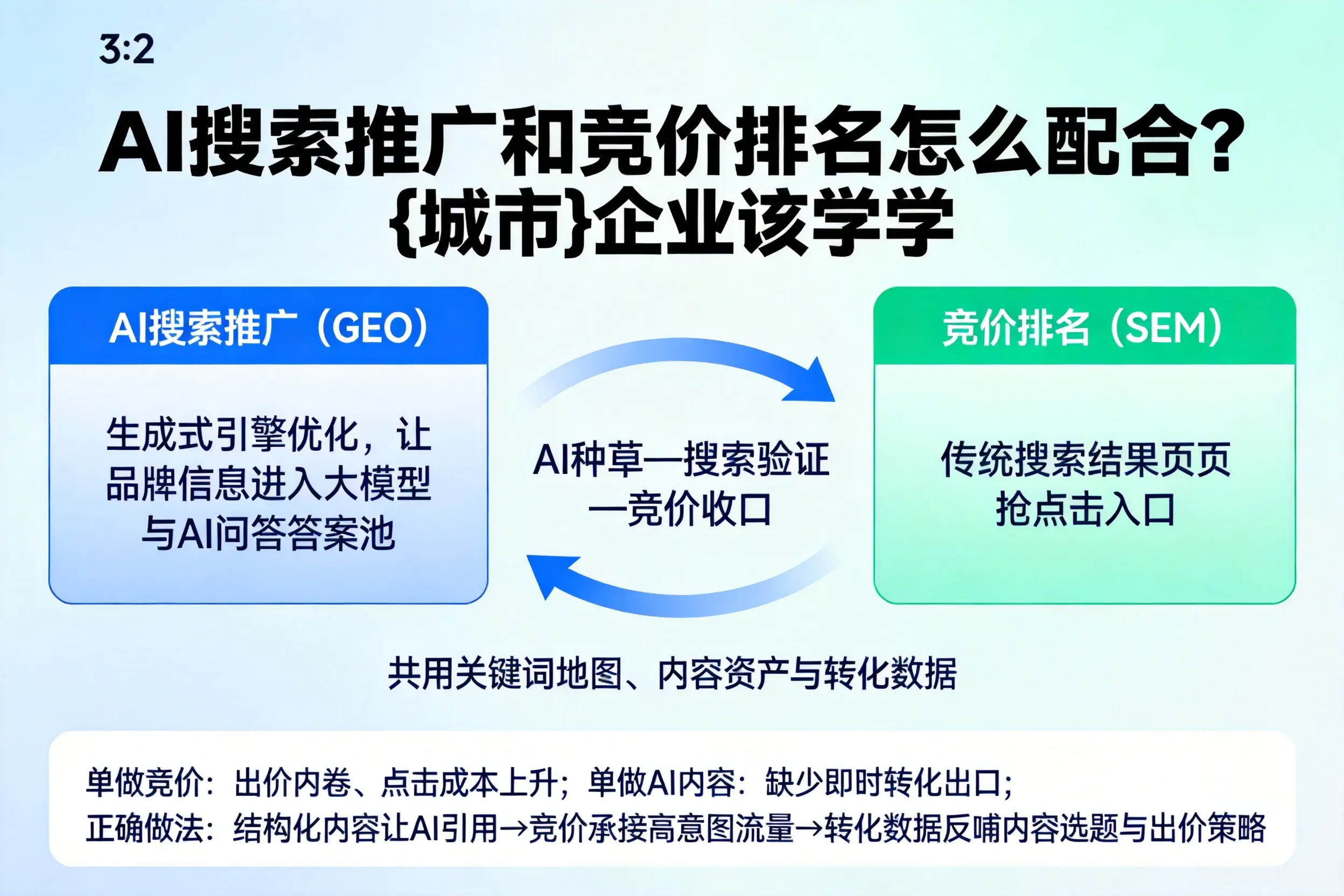 AI搜索推广和竞价排名怎么配合？四平企业该学学