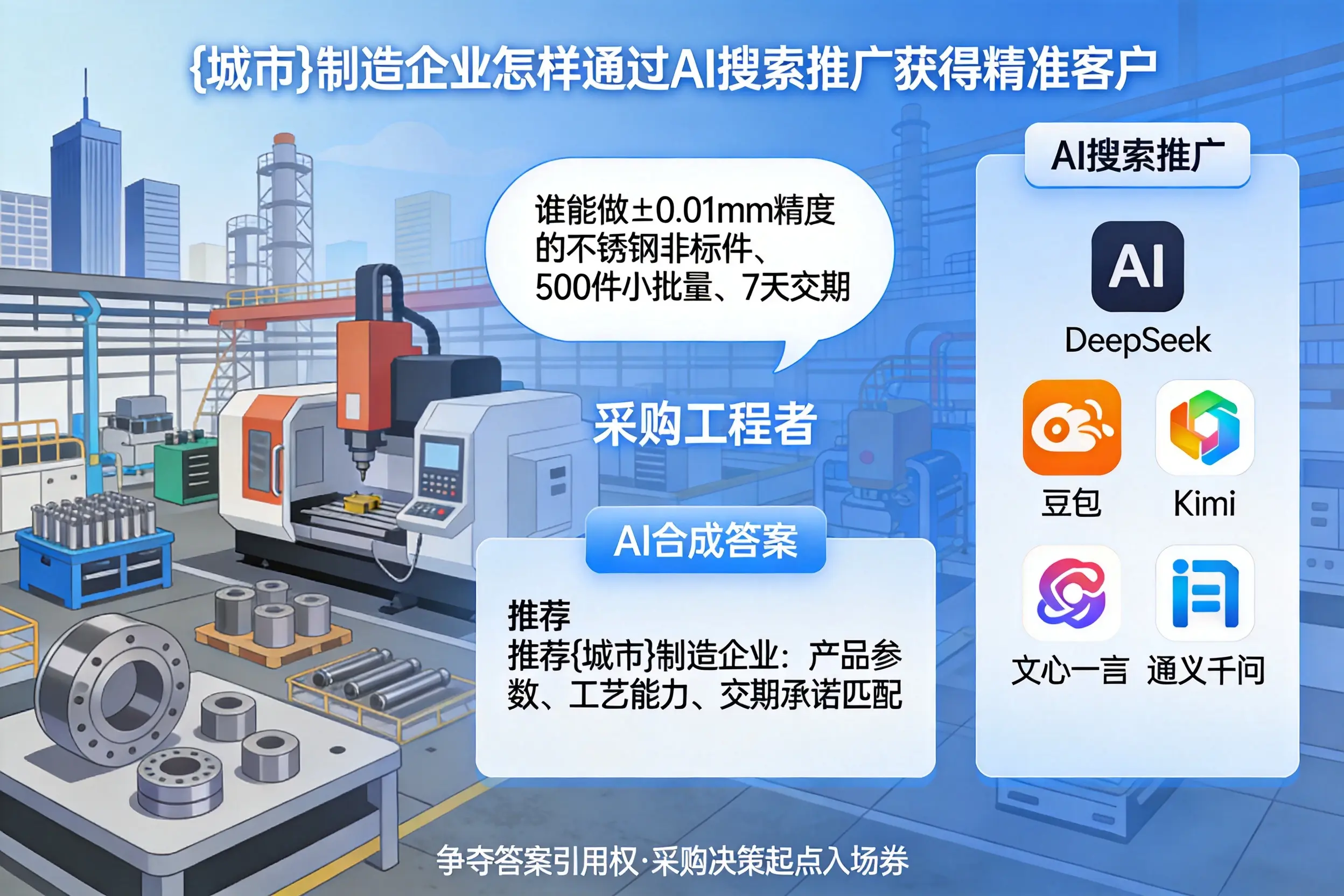 四平制造企业怎样通过AI搜索推广获得精准客户
