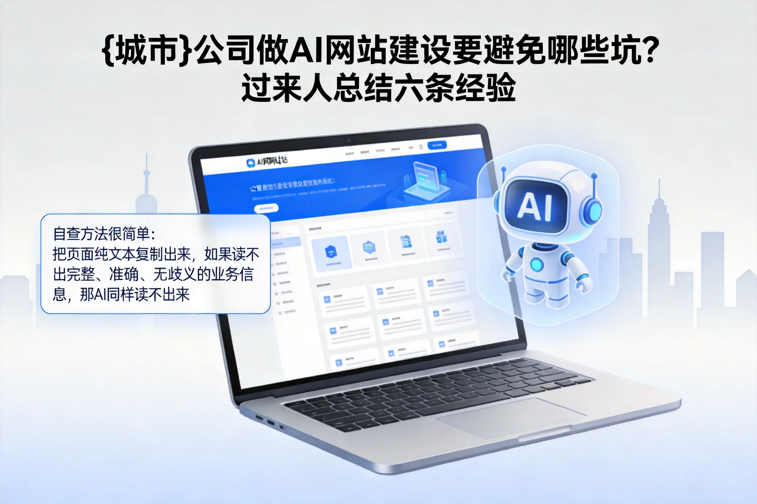 四平公司做AI网站建设要避免哪些坑?过来人总结六条经验