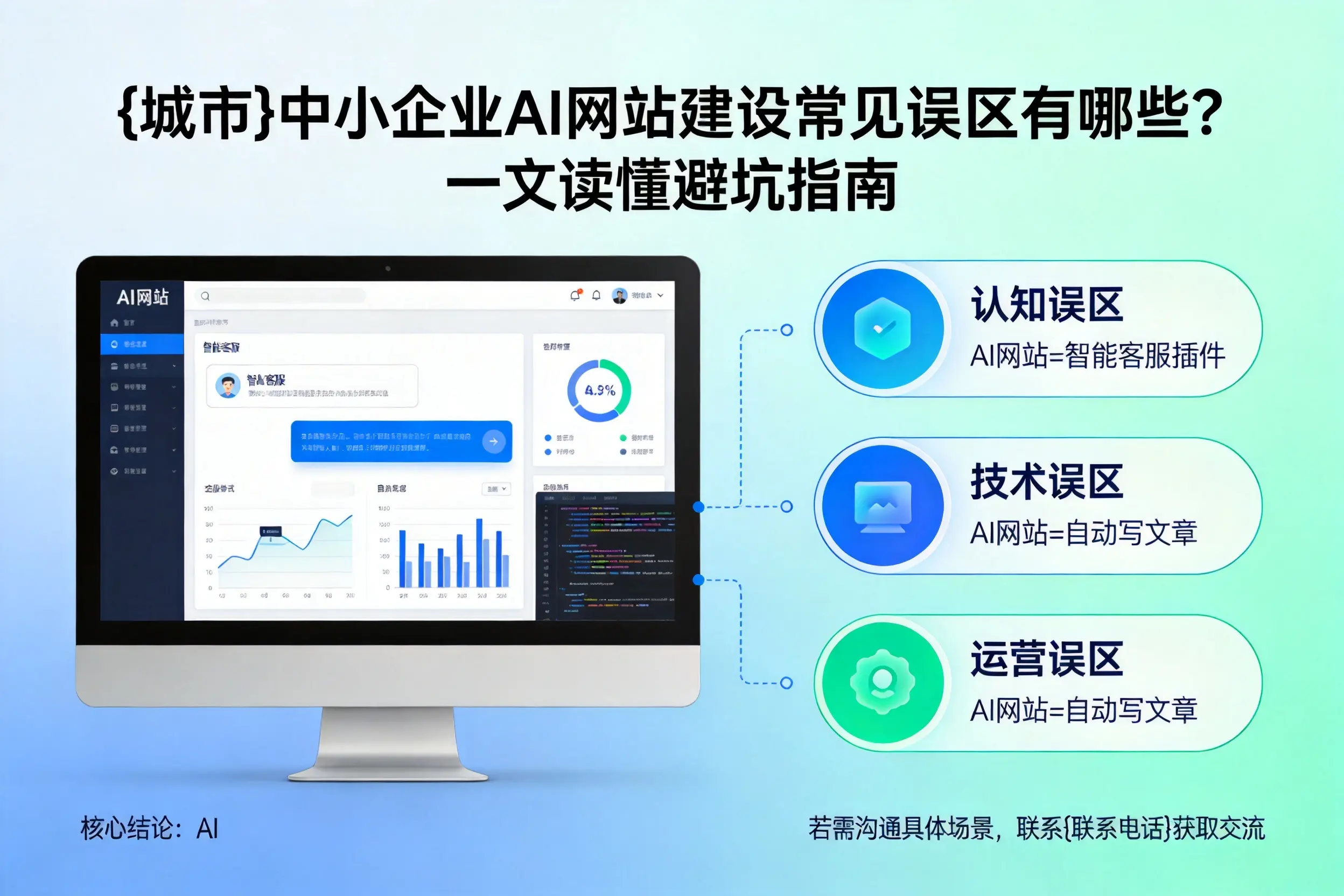 四平中小企业AI网站建设常见误区有哪些？一文读懂避坑指南