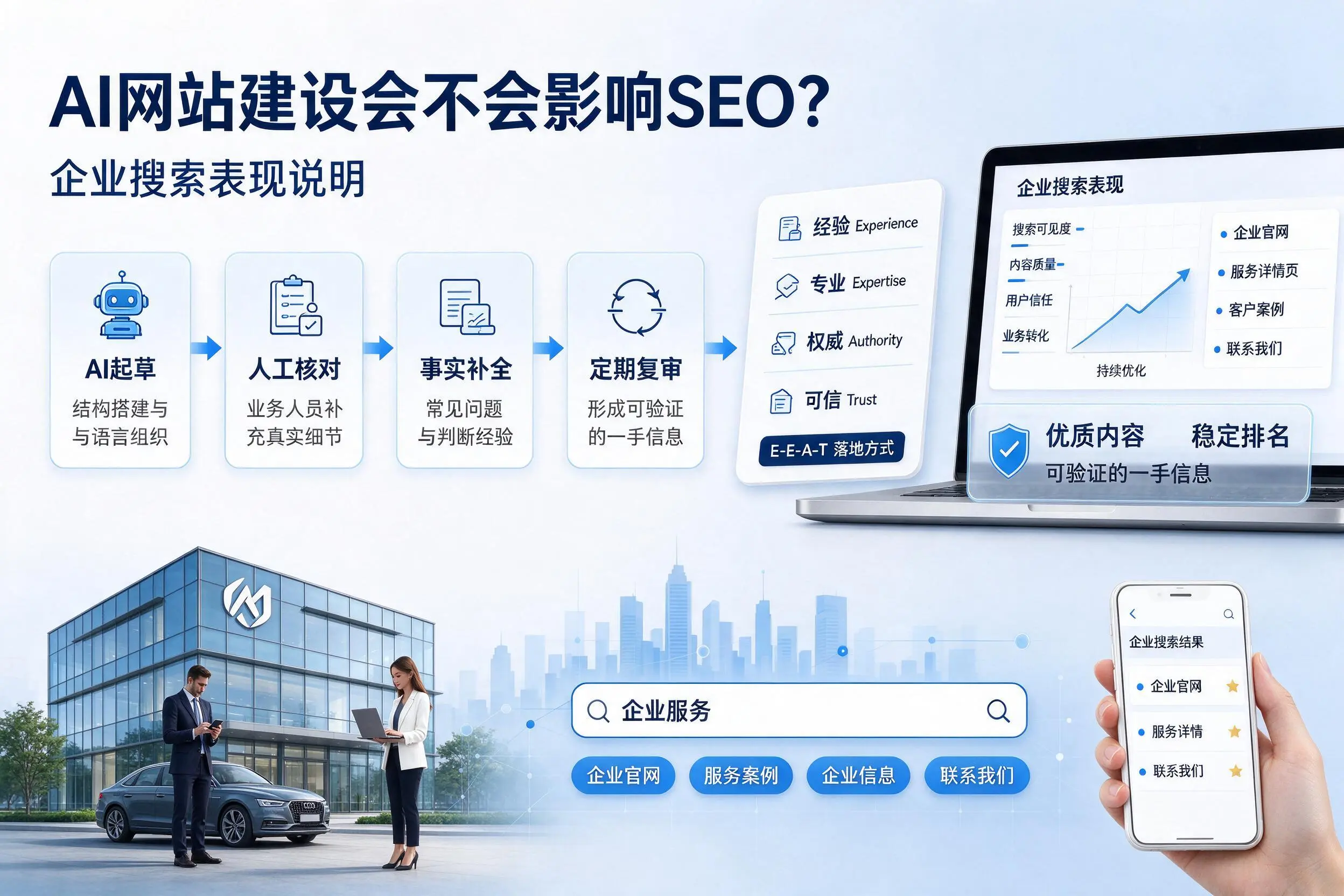 AI网站建设会不会影响SEO?四平企业搜索表现说明