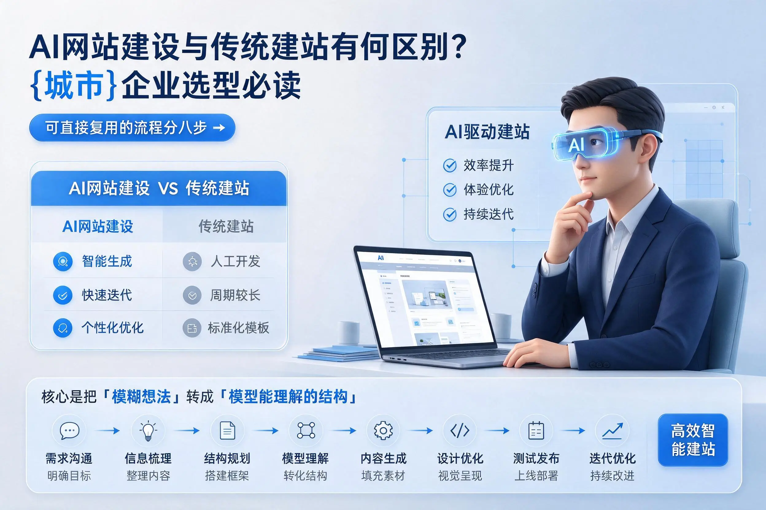 AI网站建设与传统建站有何区别?四平企业选型必读