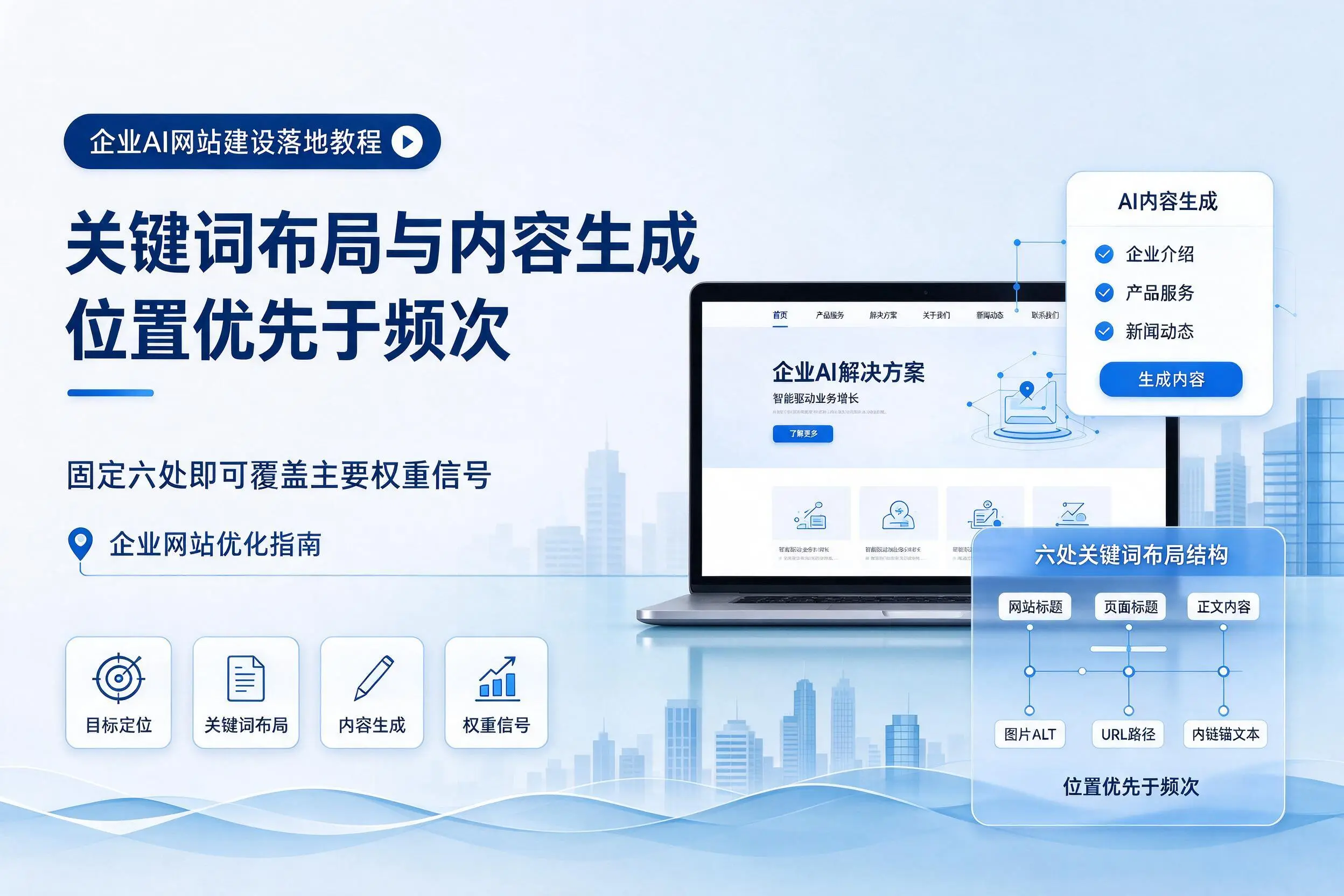 四平企业AI网站建设落地教程:关键词布局与内容生成