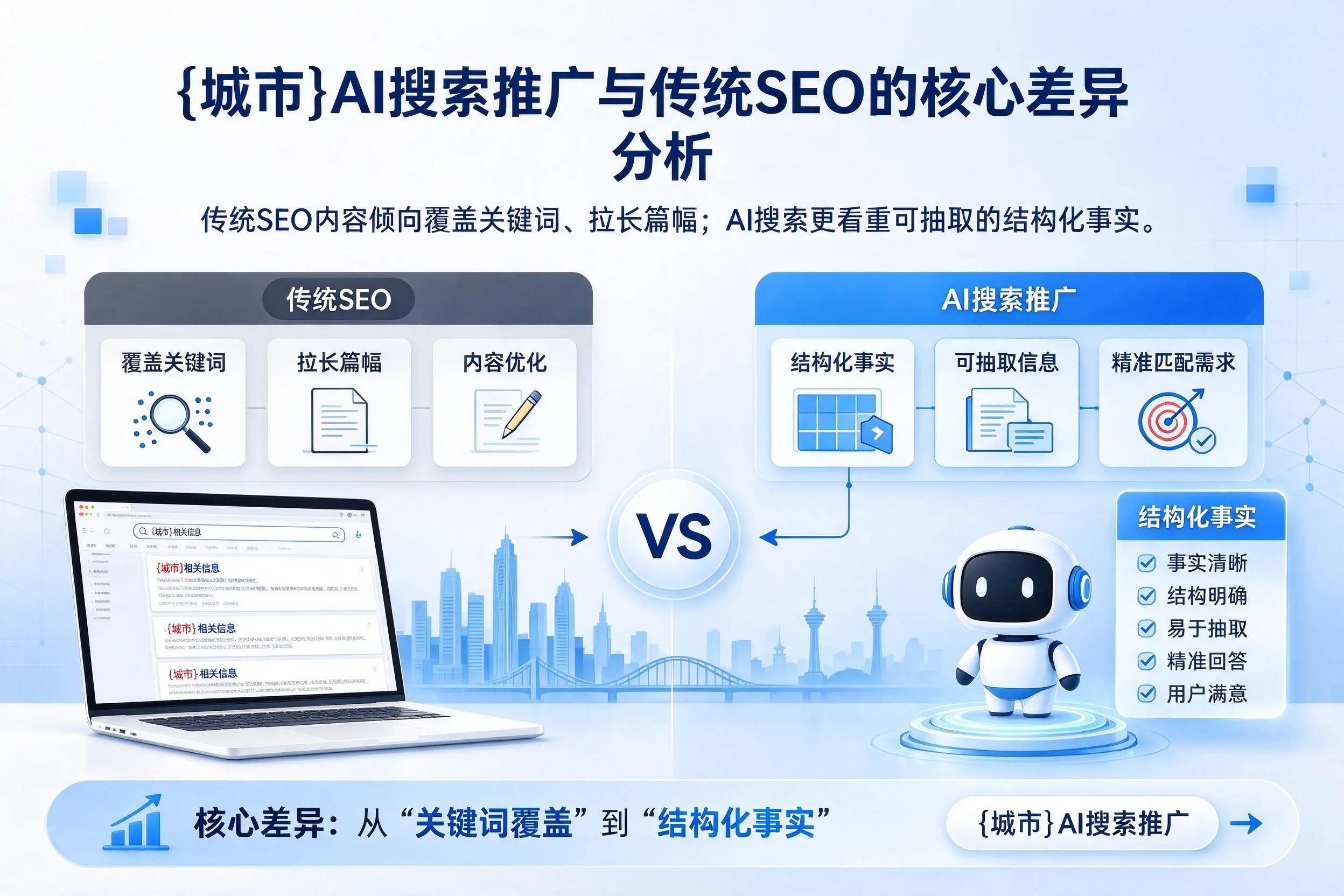 四平AI搜索推广与传统SEO的核心差异分析